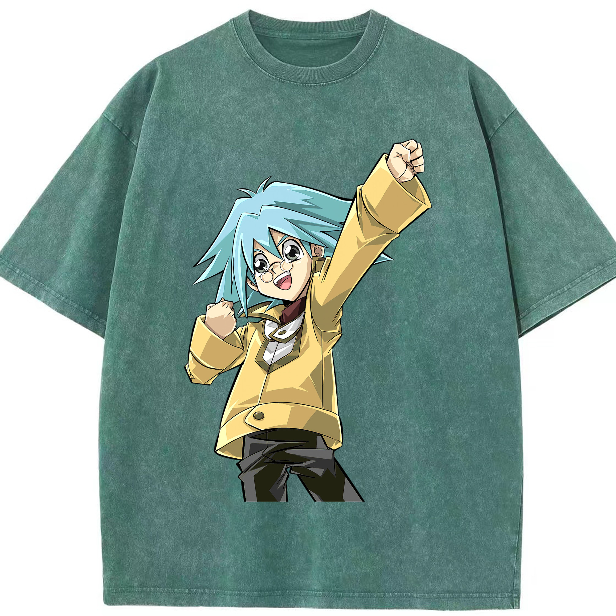 （画像用） 遊☆戯☆王 Yu-Gi-Oh! 綿100% ヴィンテージ風 半袖Tシャツ（フロントプリント）